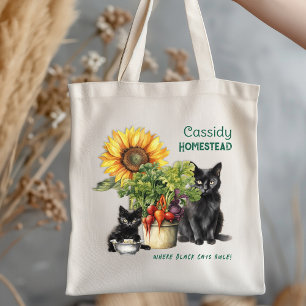 Tote Bag Dicton de la ferme familiale chats règnent