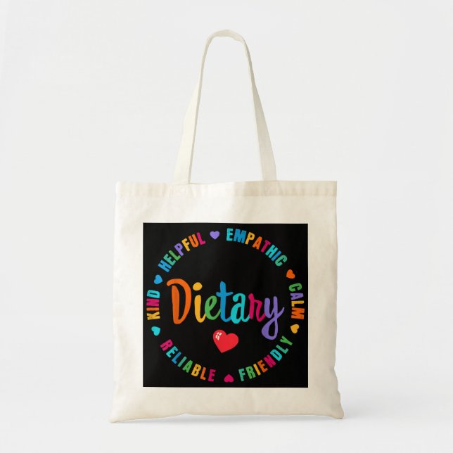 Tote Bag Dietary Appreciation Week healthcare workers (Devant)