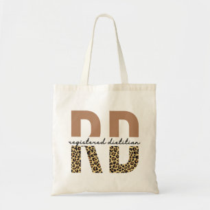 Tote Bag Diététiste enregistrée Cheetah imprimer Dons RD