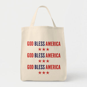 Tote Bag Dieu bénisse l'Amérique