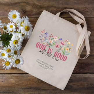 Tote Bag Dieu est bonne Bible dimanche école Custom