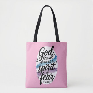 Tote Bag Dieu Ne Nous A Pas Donné Un Esprit De Peur