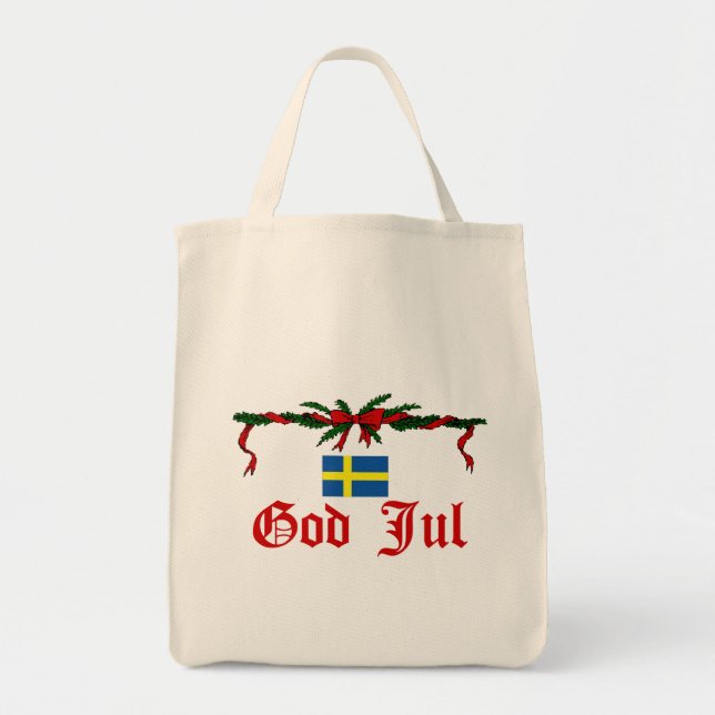 Tote Bag Dieu suédois juillet (Joyeux Noël) (Devant)