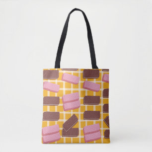 Tote Bag Différentes gaufres aromatisées sans soudure arriè