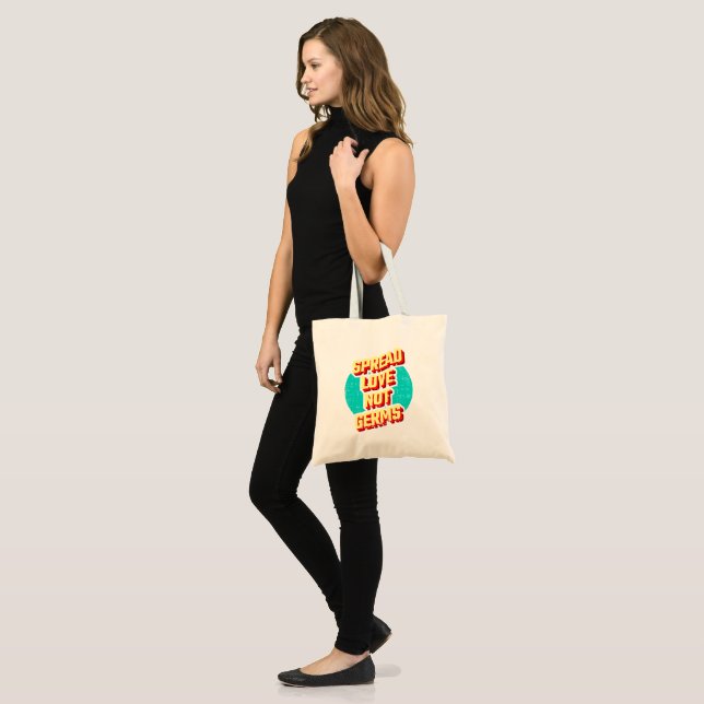 Tote Bag Diffuser l'amour pas le germe fourre-tout (Devant (modèle))
