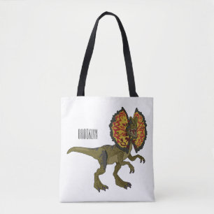 Tote Bag Dilophosaurus dessin animé
