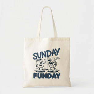 Tote Bag Dimanche Golf drôle Golf Golfers Rétro