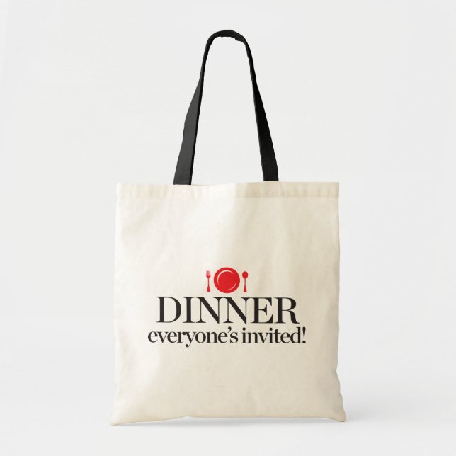 Tote Bag Dîner chacun invité (Devant)