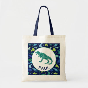 Tote Bag Dinosaur Motif Personnalisé Enfants T-Rex