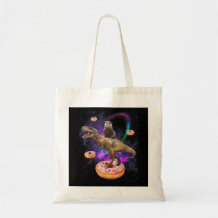 Tote Bag Dinosaur T-Rex Donuts