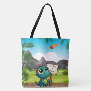 Tote Bag dinosaure mignon et drôle