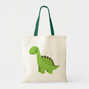 Tote Bag Dinosaure vert mignon