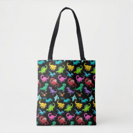 Tote Bag Dinosaures colorés