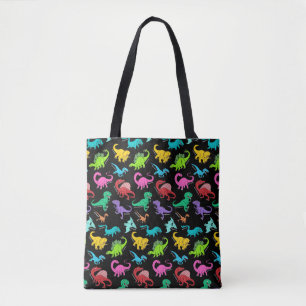 Tote Bag Dinosaures colorés