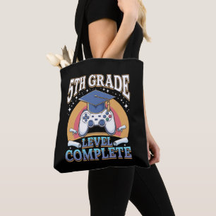 Tote Bag Diplômé de 5e année Niveau Complète Diplômé de jeu