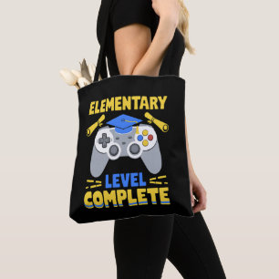 Tote Bag Diplôme de joueur de jeux vidéo niveau élémentaire