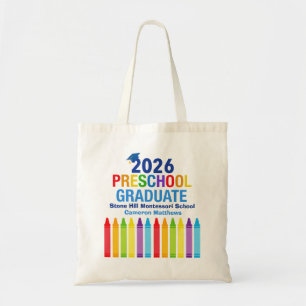 Tote Bag Diplômé de maternelle 2026 Cadeau de graduation pe