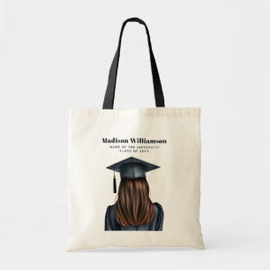 Tote Bag Diplômée moderne personnalisée Femme Diplômée