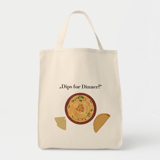 Tote Bag Dips pour le dîner ! (Devant)