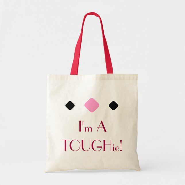 Tote Bag Dire dur de motif de diamant d'amusement de cactus (Devant)