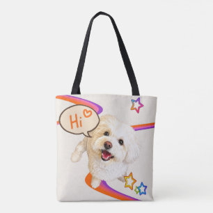 Tote Bag Dire simplement "Bonjour"
