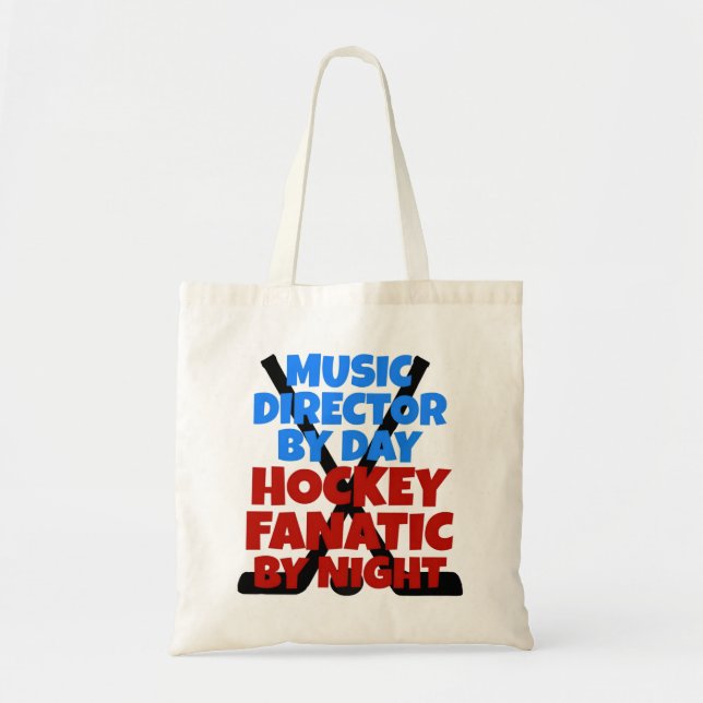 Tote Bag Directeur de la musique Hockey Lover (Devant)