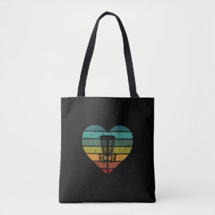 Tote Bag DiscGolf - Panier cible rétro Vintage