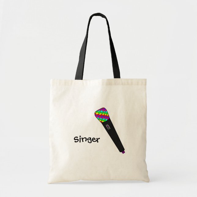 Tote Bag disco de microphone (Devant)
