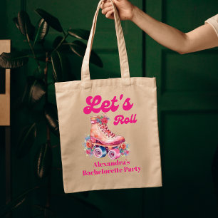 Tote Bag Disco Rose Rétro Roller Skating Enterrement de Vi