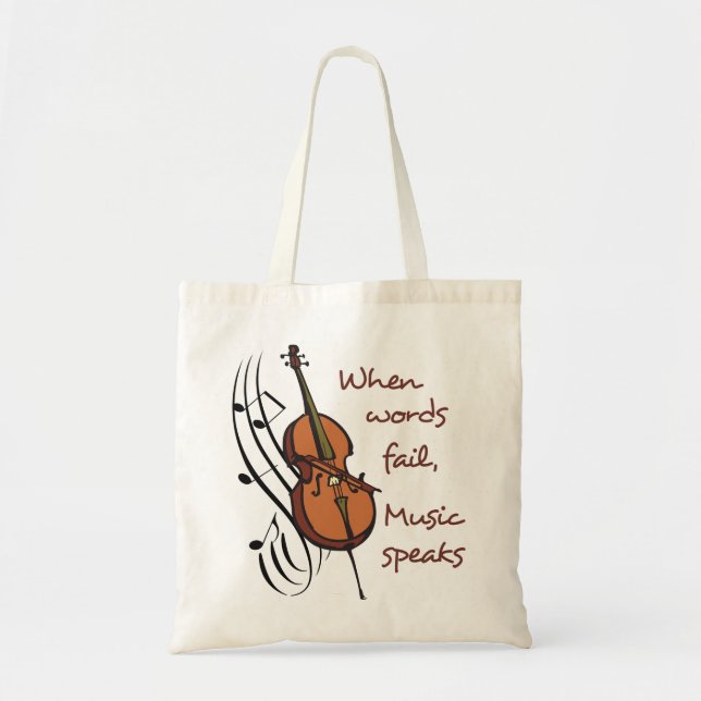 Tote Bag Discours de musique (Devant)