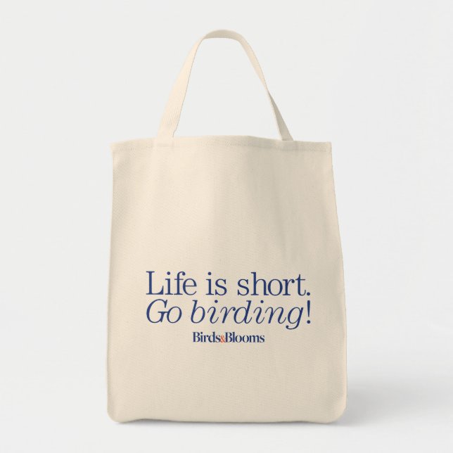 Tote Bag Disparaissent Birding ! (Devant)