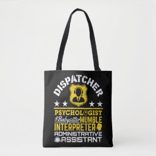 Tote Bag Dispatcher Rôles non officiels Funny 911 Dispatch