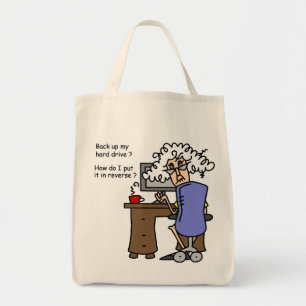 Tote Bag Disque Dur Sauvegarde Humoristique