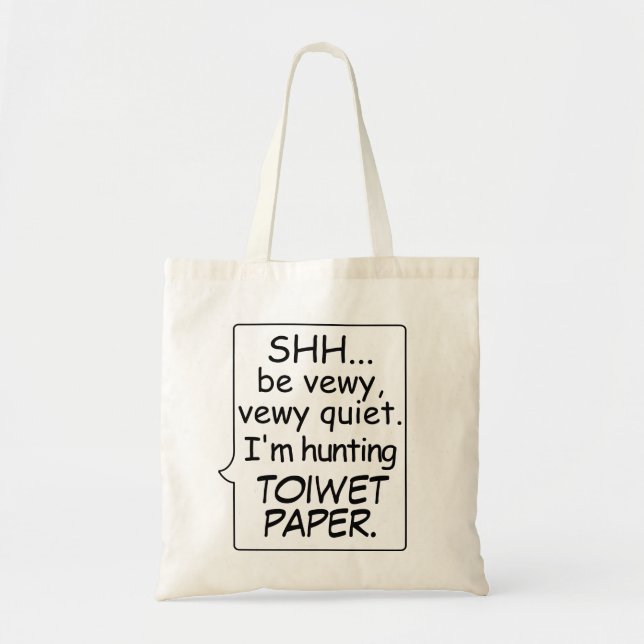 Tote Bag Distances sociales Funny Toilet Toiwet Papier (Devant)