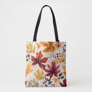 Tote Bag Dites-le avec les feuilles d'automne 3 -
