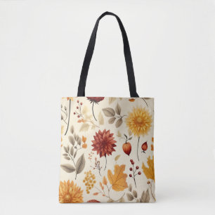 Tote Bag Dites-le avec les feuilles tombantes -