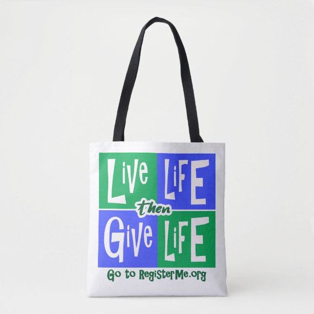 Tote Bag Dites OUI au don d'organes (Devant)