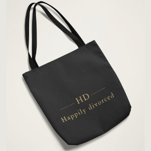 Tote Bag Divorcée Élégante Monogramme Nouveau Départ
