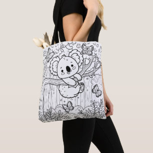 Tote Bag do-it-yourself Koala Fourre-tout pour la coloratio