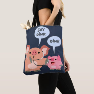 Tote Bag Docteur et patient mignons de porc de bande