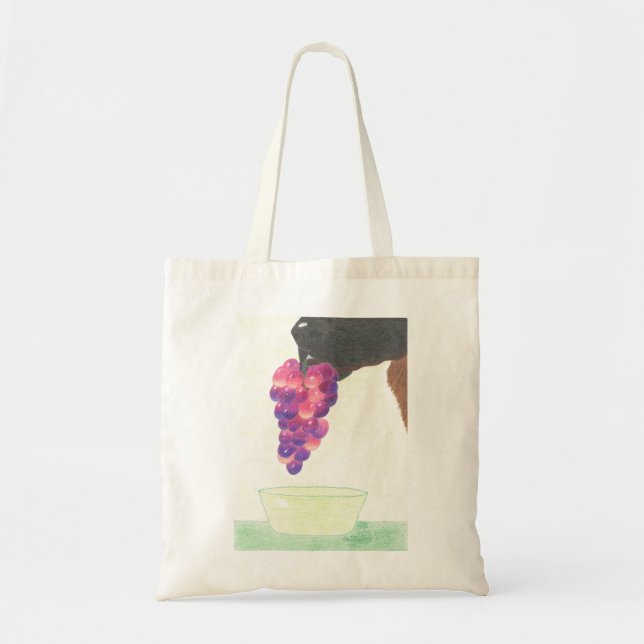 Tote Bag Dog nose and grape bag (Devant)