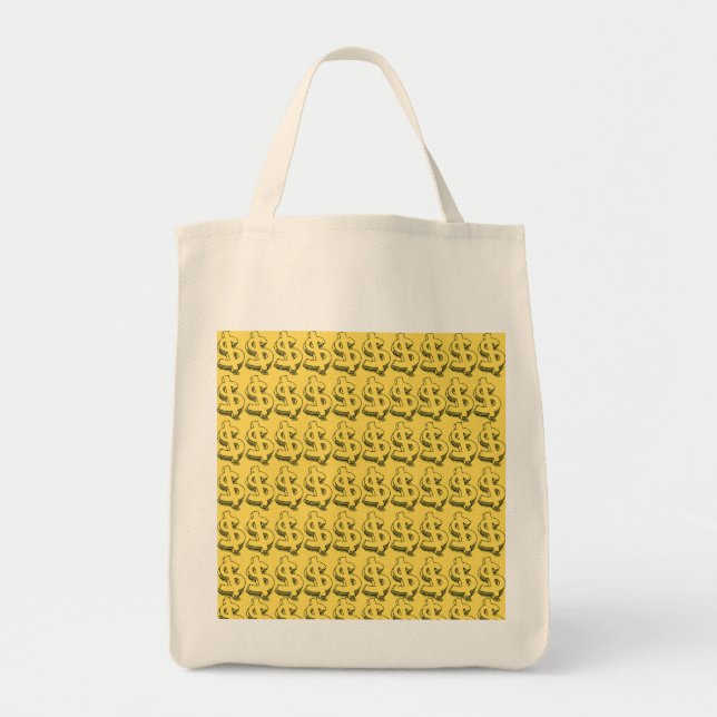 Tote Bag dollar or (Devant)