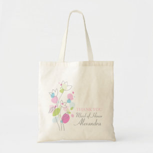 Tote Bag Domestique moderne graphique de mariage de fleur