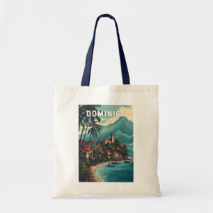 Tote Bag Dominique Illustration Art de Voyage Vintage