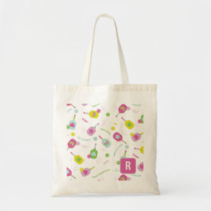 Tote Bag Don du joueur de Pickleball pour son rose personna