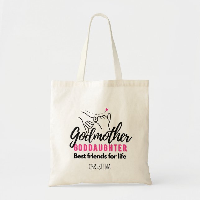 Tote Bag Don Godgirl - Godmère Meilleurs amis de la vie (Devant)