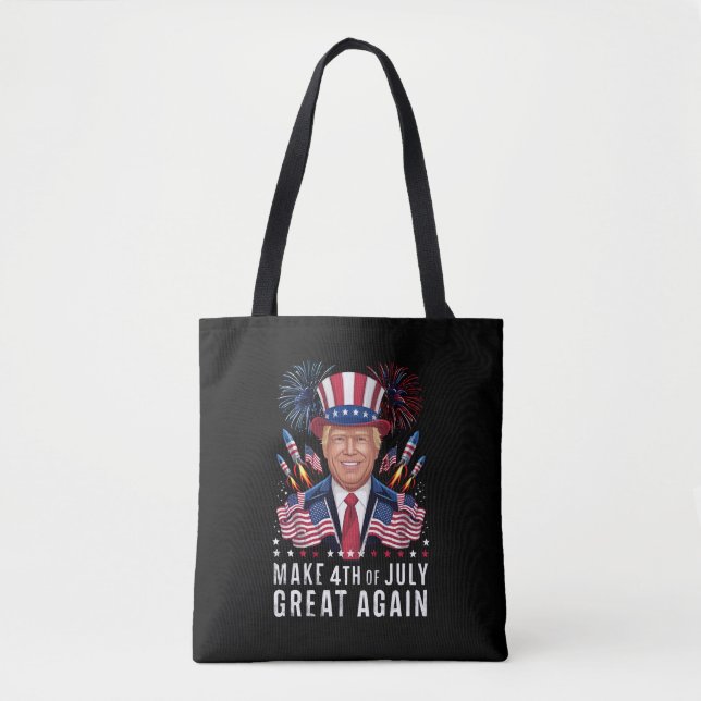 Tote Bag Donald Trump 4 juillet sa grandeur (Devant)