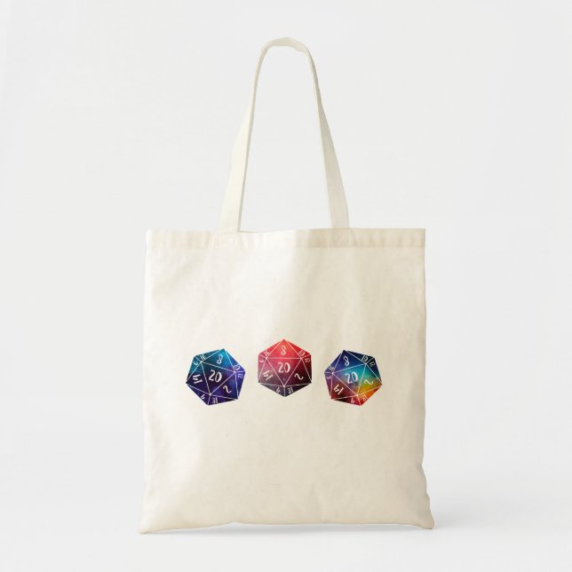 Tote Bag Donjons et dragons, D20 (Devant)