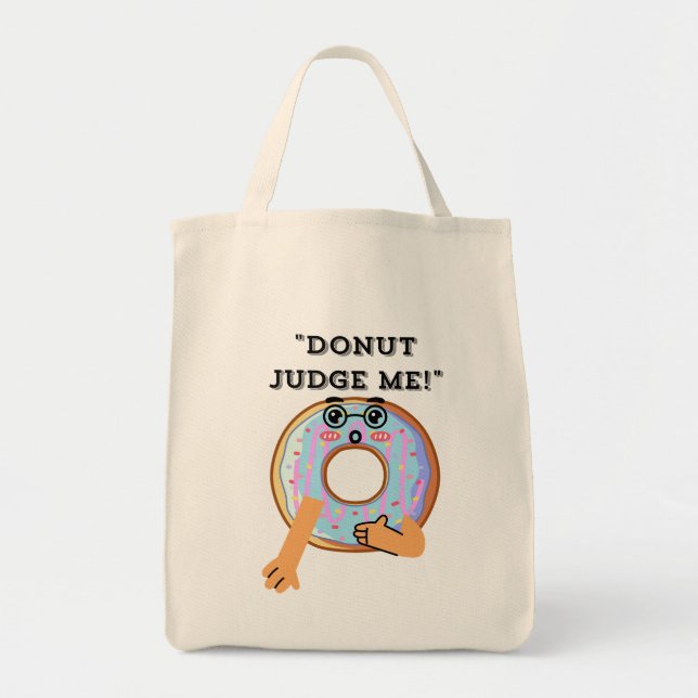 TOTE BAG DONUT JUDGE ME (Devant)