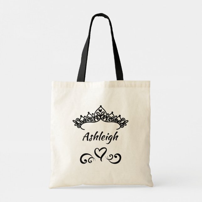 Tote Bag Doodle Tourbillonnant Princess Tiara (Dos)